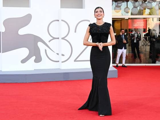 Venice, 82nd Venice International Film Festival 2025 - Evening 9. Red Carpet for the film Elisa. Pictured: Giulia Piscina  Copyright: xManuelexMangiarottix xipa-agency.netx xPoolxPhotoxEventsx06x IPA_Agency_IPA64137590