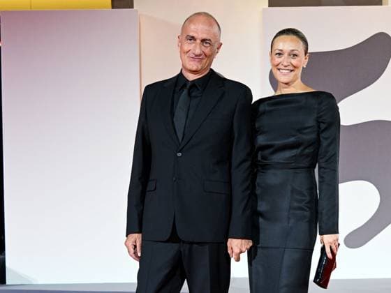 Venice, 82nd Venice International Film Festival 2025 - Evening 9. Red Carpet of the film THE MONSTER In the photo: Stefano Sollima with his partner Alice Sozzi  Copyright: xManuelexMangiarottix xipa-agency.netx xPoolxPhotoxEventsx06x IPA_Agency_IPA64138994