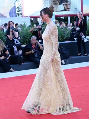 Venice, Italy: Venice, 82nd Venice International Film Festival 2025 - Evening 9 - Red Carpet for the film Elisa Pictured: Margherita Molinari Venice Italy  - ZUMAp169 20250904_zea_p169_1793 Copyright: xAlbertoxTerenghi PoolxxEvenx