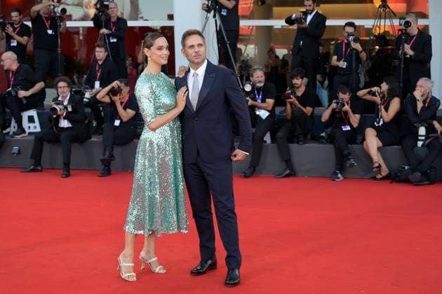 Elisa red carpet in Venice Lido, Italy - 04 Sep 2025 Clizia Fornasier (l) and Attilio Fontana (r) attend the Elisa red carpet during the 82nd Venice Film Festival in Venice Lido at Palazzo del cinema. Venice Lido Italy Copyright: xMarioxCartellix xSOPAxImagesx _DSC6735