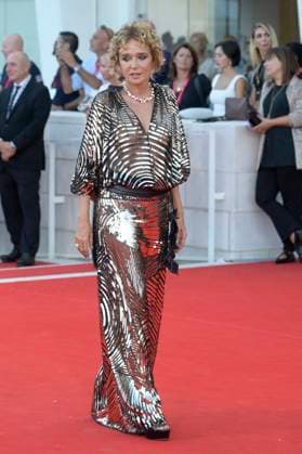 Elisa red carpet in Venice Lido, Italy - 04 Sep 2025 Valeria Golino attends the Elisa red carpet during the 82nd Venice Film Festival in Venice Lido at Palazzo del cinema. Venice Lido Italy Copyright: xMarioxCartellix xSOPAxImagesx _DSC6801