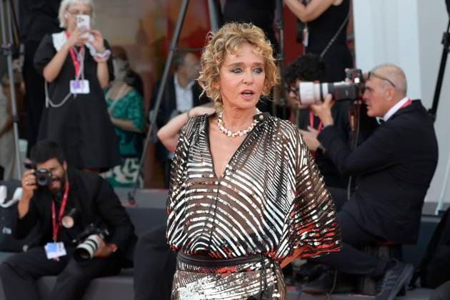 Elisa red carpet in Venice Lido, Italy - 04 Sep 2025 Valeria Golino attends the Elisa red carpet during the 82nd Venice Film Festival in Venice Lido at Palazzo del cinema. Venice Lido Italy Copyright: xMarioxCartellix xSOPAxImagesx _DSC6812