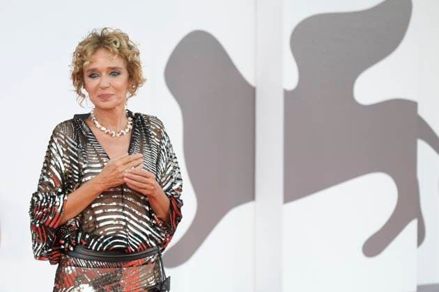 Elisa red carpet in Venice Lido, Italy - 04 Sep 2025 Valeria Golino attends the Elisa red carpet during the 82nd Venice Film Festival in Venice Lido at Palazzo del cinema. Venice Lido Italy Copyright: xMarioxCartellix xSOPAxImagesx _DSC6842