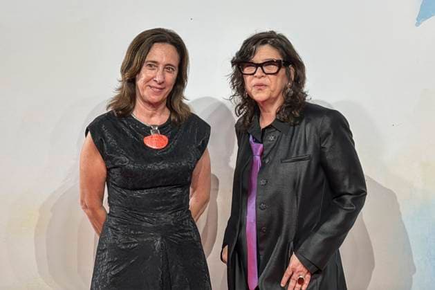 Directors Marite Ugas (L) and Mariana Rondon (R) pose as they arrive to the premiere of their film Aun es de noche en Caracas (It Would Be Night in Caracas) during a Venice Festival gala in Venice (Italy) on 4 September 2025. Preiere of Aun es de noche en Caracas !ACHTUNG: NUR REDAKTIONELLE NUTZUNG!  Copyright: xDanielxCaceresx GRAF7789 20250904-55017829839_1