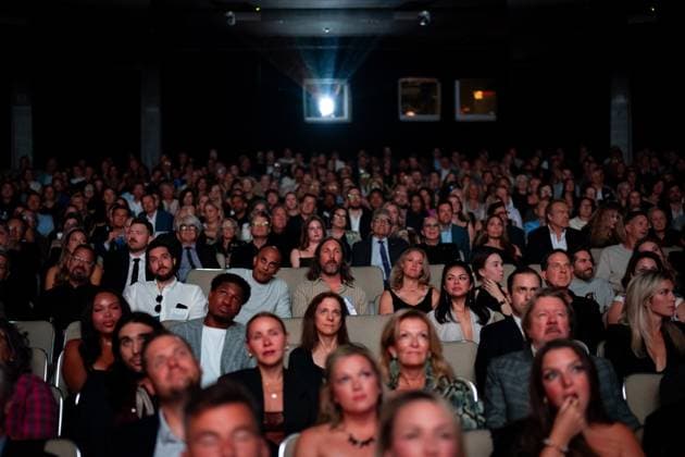 September 4, 2025, Toronto, On, Canada: Audience members sit inside of Roy Thomson Hall prior to the premiere of John Candy: I Like Me at the Toronto International Film Festival, in Toronto on Thursday, September 4, 2025. Toronto Canada  - ZUMAc35_ 20250904_zaf_c35_144 Copyright: xArlynxMcadoreyx