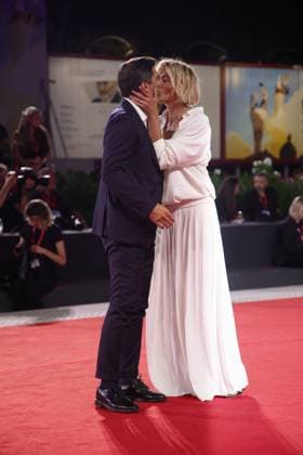 September 4, 2025, Venice, Italy: Paolo Sopranzetti and Anna Foglietta attend the red carpet of the film Hateshinaki Scarlet (Scarlet) at the 82nd Venice Film Festival. Venice Italy - ZUMAs197 20250904_aaa_s197_377 Copyright: xMarcoxBaradax