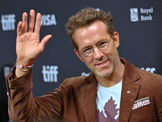 Ryan Reynolds attends the world premiere of John Candy: I like Me on opening night of the Toronto International Film Festival at Roy Thomson Hall in Toronto, Canada on Thursday, September 4, 2025. The festival is celebrating its milestone 50th edition this year and will feature 291 films from around the world.  TOR2025090422 CHRISxCHEW