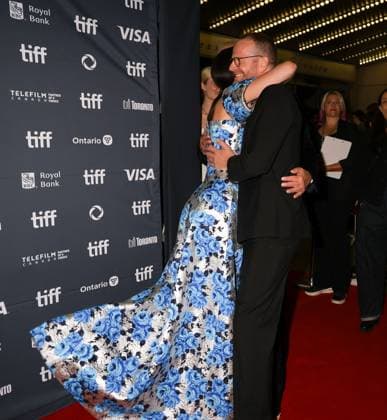 50eme Festival du Film de Toronto 50th Toronto International Film Festival Red carpet of the film Sentimental value Renate Reinsve and Joachim Trier 448338 2025 09 04 Toronto Canada  Copyright: xIsabellexVautierx xStarfacex STAR_448338_048