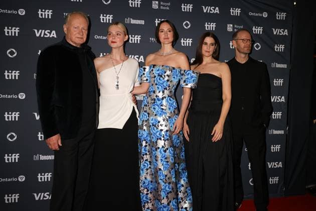 50eme Festival du Film de Toronto 50th Toronto International Film Festival Red carpet of the film Sentimental value Stellan Skarsgard, Elle Fanning, Renate Reinsve, Inga Ibsdotter Lilleaas and Joachim Trier 448338 2025 09 04 Toronto Canada  Copyright: xIsabellexVautierx xStarfacex STAR_448338_052