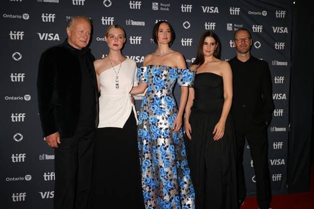 50eme Festival du Film de Toronto 50th Toronto International Film Festival Red carpet of the film Sentimental value Stellan Skarsgard, Elle Fanning, Renate Reinsve, Inga Ibsdotter Lilleaas and Joachim Trier 448338 2025 09 04 Toronto Canada  Copyright: xIsabellexVautierx xStarfacex STAR_448338_054