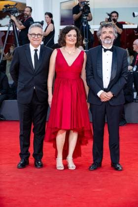 82nd Venice Film Festival Red carpet of the movie -Elisa- Palazzo del Cinema - Venice Lido, Italy Paolo Del Brocco;Manuela Melissano;Carlo Cresto-Dina 82nd Venice Film Festival Red carpet of the movie -Elisa- Palazzo del Cinema - Venice Lido, Italy 4th September 2025  Copyright: xMAXxMONTINGELLI SGPx