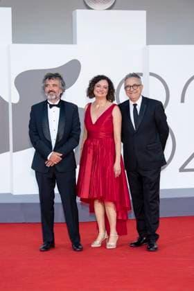 82nd Venice Film Festival Red carpet of the movie -Elisa- Palazzo del Cinema - Venice Lido, Italy Carlo Cresto-Dina;Manuela Melissano;Paolo Del Brocco 82nd Venice Film Festival Red carpet of the movie -Elisa- Palazzo del Cinema - Venice Lido, Italy 4th September 2025  Copyright: xSGPx
