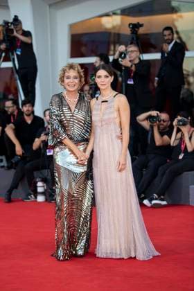82nd Venice Film Festival Red carpet of the movie -Elisa- Palazzo del Cinema - Venice Lido, Italy Valeria Golino;Barbara Ronchi 82nd Venice Film Festival Red carpet of the movie -Elisa- Palazzo del Cinema - Venice Lido, Italy 4th September 2025  Copyright: xSGPx