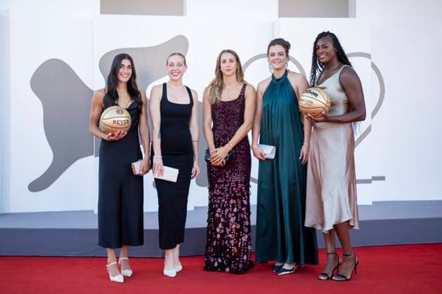 82nd Venice Film Festival Red carpet of the movie -Elisa- Palazzo del Cinema - Venice Lido, Italy Francesca Pasa;Nikola Dudasova;Ivana Dojkic;Francesca Pan;Joyner Holmes 82nd Venice Film Festival Red carpet of the movie -Elisa- Palazzo del Cinema - Venice Lido, Italy 4th September 2025  Copyright: xSGPx