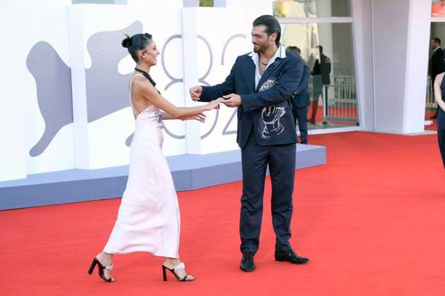 Can Yaman with girlfriend Sara Bluma at the premiere of the feature film Elisa at the Biennale di Venezia 2025 82 Venice International Film Festival at the Palazzo del Cinema Venice, 04 09 2025 Foto:xA.xM.xTinghinox xFuturexImagex elisa_5919