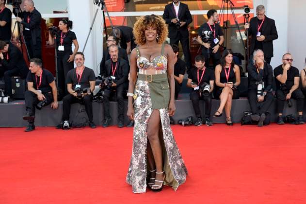 Sylvie Lubamba at the premiere of the feature film Elisa at the Biennale di Venezia 2025 82 Venice International Film Festival at the Palazzo del Cinema Venice, 04 09 2025 Foto:xA.xM.xTinghinox xFuturexImagex elisa_5925