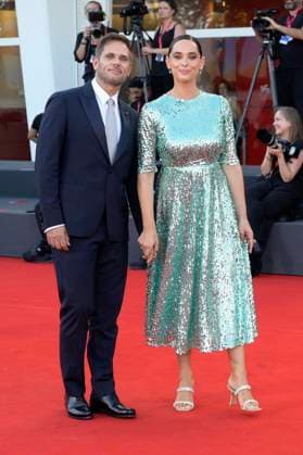 Attilio Fontana with partner Clizia Fornasier at the premiere of the feature film Elisa at the Biennale di Venezia 2025 82 Venice International Film Festival at the Palazzo del Cinema Venice, 04 09 2025 Foto:xA.xM.xTinghinox xFuturexImagex elisa_5930