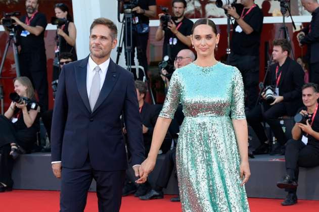 Attilio Fontana with partner Clizia Fornasier at the premiere of the feature film Elisa at the Biennale di Venezia 2025 82 Venice International Film Festival at the Palazzo del Cinema Venice, 04 09 2025 Foto:xA.xM.xTinghinox xFuturexImagex elisa_5933