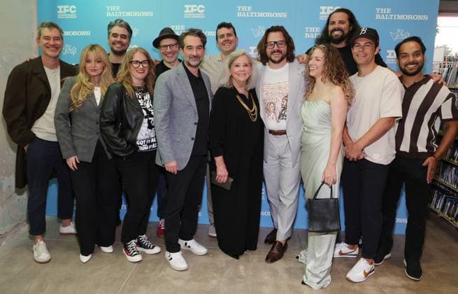 The Baltimorons Film Premiere - LA Mark Duplass, Jessica Brooke Sanders, Jack Bell, Mel Eslyn, guest, Jay Duplass, Jonathan Bregel, Chris Strassner, Michael Strassner, Jessie Cohen, Mike Psenick, David Bonnett, Kenny Brossoie At The The Baltimorons Film Premiere At Vidiots Foundation - Eagle Theatre In Los Angeles CA, USA on September 04, 2025. Photo by Fati S ABACAPRESS.COM Los Angeles CA United States  Copyright: xFatixSadou ABACAPRESS.COMx
