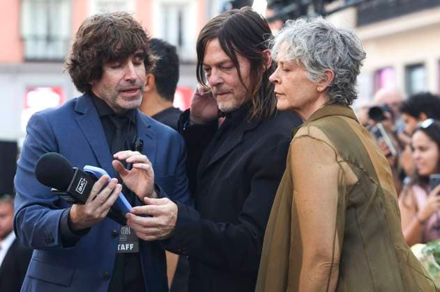 Norman Reedus and Melissa McBride at the world premiere of season 3 of the AMC series The Walking Dead Daryl Dixon at Cine Callao Madrid, 04 09 2025 Foto:xDyDxFotografosx xFuturexImagex dixon_5963