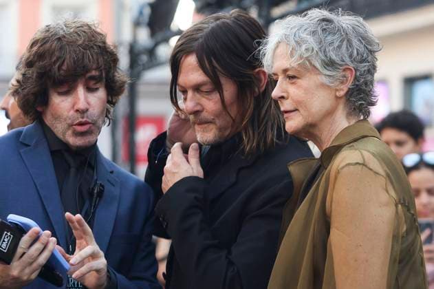 Norman Reedus and Melissa McBride at the world premiere of season 3 of the AMC series The Walking Dead Daryl Dixon at Cine Callao Madrid, 04 09 2025 Foto:xDyDxFotografosx xFuturexImagex dixon_5965