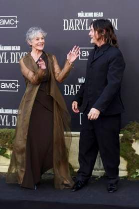 Melissa McBride and Norman Reedus at the world premiere of season 3 of the AMC series The Walking Dead Daryl Dixon at Cine Callao Madrid, 04 09 2025 Foto:xDyDxFotografosx xFuturexImagex dixon_5989