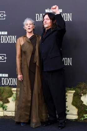 Melissa McBride and Norman Reedus at the world premiere of season 3 of the AMC series The Walking Dead Daryl Dixon at Cine Callao Madrid, 04 09 2025 Foto:xDyDxFotografosx xFuturexImagex dixon_5993
