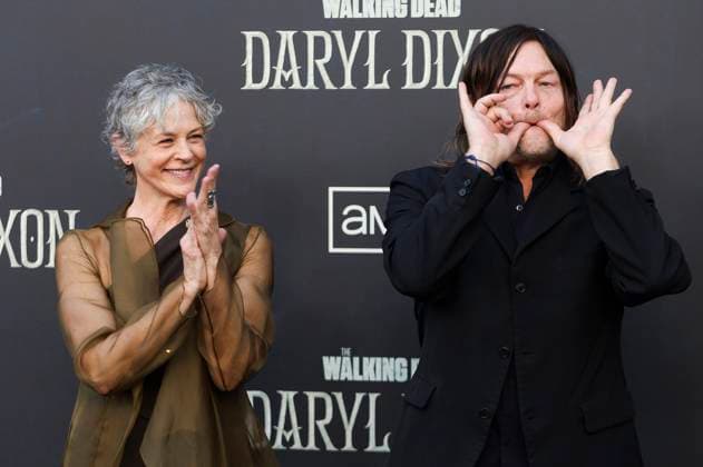 Melissa McBride and Norman Reedus at the world premiere of season 3 of the AMC series The Walking Dead Daryl Dixon at Cine Callao Madrid, 04 09 2025 Foto:xDyDxFotografosx xFuturexImagex dixon_5997