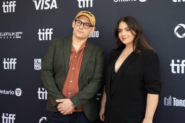 September 4, 2025, Toronto, Ontario, Canada: (L-R) Ted Schaefer and Hannah Dweck attend the red carpet for the Maddie s Secret premiere during the 2025 Toronto International Film Festival at Roy Thomson Hall. on September 4, 2025 in Toronto, Canada. Toronto Canada - ZUMAe321 20250904_zea_e321_175 Copyright: xLeonardoxRamirezx