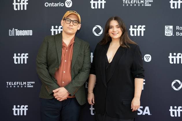 September 4, 2025, Toronto, Ontario, Canada: (L-R) Ted Schaefer and Hannah Dweck attend the red carpet for the Maddie s Secret premiere during the 2025 Toronto International Film Festival at Roy Thomson Hall. on September 4, 2025 in Toronto, Canada. Toronto Canada - ZUMAe321 20250904_zea_e321_190 Copyright: xLeonardoxRamirezx