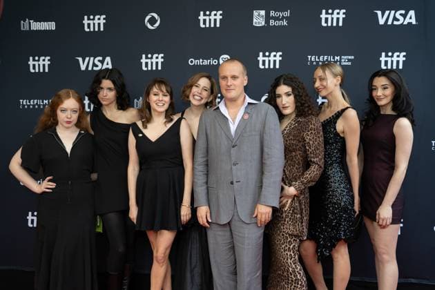 September 4, 2025, Toronto, Ontario, Canada: (L-R) Ruby McCollister, Leah Hennessey, Claudia O Doherty, Vanessa Bayer, John Early, Kate Berlant, Emily Allan and Sarah Herman attend the red carpet for the Maddie s Secret premiere during the 2025 Toronto International Film Festival at Roy Thomson Hall. on September 4, 2025 in Toronto, Canada. Toronto Canada - ZUMAe321 20250904_zea_e321_196 Copyright: xLeonardoxRamirezx