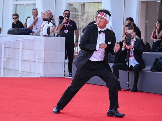 Venice, ITALY: Venice, 82nd Venice International Film Festival 2025 - Evening 10. Red carpet for the film Ri Gua Zhong Tian (The Sun Rises On Us All) - Pictured: Daisuke Tarutani Venice ITALY  - ZUMAp169 20250905_zea_p169_744 Copyright: xSimonexComix