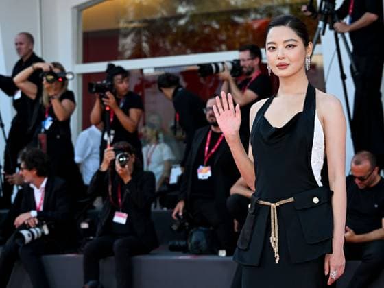 Venice, ITALY: Venice, 82nd Venice International Film Festival 2025 - Evening 10. red carpet of the film Ri Gua Zhong Tian (The Sun Rises On Us All) - In the photo: Xin Zhilei Venice ITALY  - ZUMAp169 20250905_zea_p169_806 Copyright: xSimonexComix