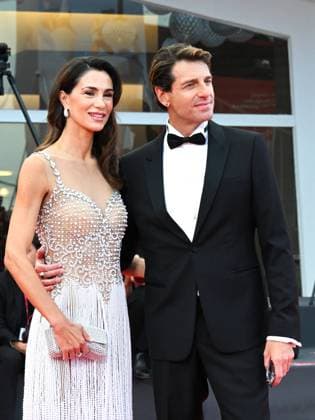 Venice, 82nd Venice International Film Festival 2025 - Evening 10. Red Carpet for the Nuovo Imaie evening. Pictured are Giampaolo Morelli and Gloria Bellicchi.  Copyright: xManuelexMangiarottix xipa-agency.netx xPoolxPhotoxEventsx06x IPA_Agency_IPA64229214