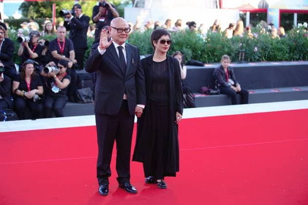 September 5, 2025, Venice, Italy: Cai Shangjun, and Ma Shuang attend the red carpet of the film The Sun Rises on us all at the 82nd Venice Film. Venice Italy - ZUMAs197 20250905_aaa_s197_139 Copyright: xMarcoxBaradax