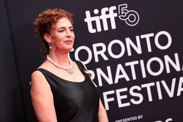 2025 Toronto International Film Festival - Palestine 36 TORONTO, CANADA - SEPTEMBER 5 : Director Annemarie Jacir, wearing pin of Palestine, attends the premiere of ‘Palestine 36’ during the 2025 Toronto International Film Festival at Roy Thomson Hall in Toronto, Ontario, Canada on September 5, 2025. Mert Alper Dervis Anadolu Ontario Canada. Editorial use only. Please get in touch for any other usage.  Copyright: x2025xAnadoluxMertxAlperxDervisx