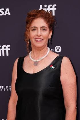 2025 Toronto International Film Festival - Palestine 36 TORONTO, CANADA - SEPTEMBER 5 : Director Annemarie Jacir, wearing pin of Palestine, attends the premiere of ‘Palestine 36’ during the 2025 Toronto International Film Festival at Roy Thomson Hall in Toronto, Ontario, Canada on September 5, 2025. Mert Alper Dervis Anadolu Ontario Canada. Editorial use only. Please get in touch for any other usage.  Copyright: x2025xAnadoluxMertxAlperxDervisx