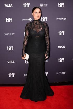 2025 Toronto International Film Festival - Palestine 36 TORONTO, CANADA - SEPTEMBER 5 : Actress Yasmine Al Massri attends the premiere of ‘Palestine 36’ during the 2025 Toronto International Film Festival at Roy Thomson Hall in Toronto, Ontario, Canada on September 5, 2025. Mert Alper Dervis Anadolu Ontario Canada. Editorial use only. Please get in touch for any other usage.  Copyright: x2025xAnadoluxMertxAlperxDervisx