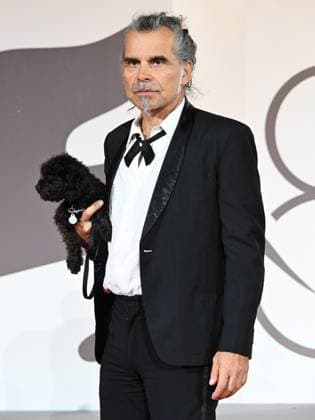 Venice, 82nd Venice International Film Festival 2025 - Evening 10. Red Carpet of the film Piero Pelù. Rumore Dentro . In the photo Piero Pelù with his dog  Copyright: xManuelexMangiarottix xipa-agency.netx xPoolxPhotoxEventsx06x IPA_Agency_IPA64231265