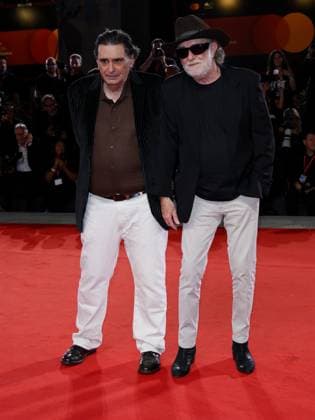 Venice, 82nd Venice International Film Festival 2025 - evening 10 - red carpet for the film Francesco De Gregori s Nevergreen Pictured: Stefano Pistolini, Francesco De Gregori  Copyright: xAlbertoxTerenghi PoolxPhotoxEventsx06x xipa-agency.netx xPoolxPhotoxEventsx06x IPA_Agency_IPA64231620