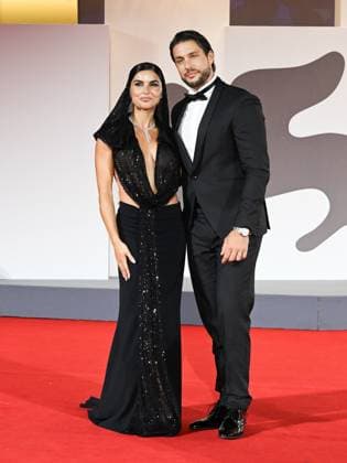 : Venice, 82nd Venice International Film Festival 2025 - Evening 10. Red Carpet of the film Silent Friend . Pictured: Teresa Langella, Andrea Dal Corso  - ZUMAp169 20250905_zea_p169_1131 Copyright: xManuelexMangiarottix