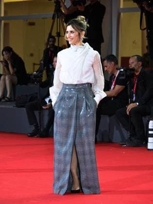 Venice, 82nd Venice International Film Festival 2025 - Evening 10. Red Carpet of the film Silent Friend . Pictured: Teresa Saponangelo  Copyright: xManuelexMangiarottix xipa-agency.netx xPoolxPhotoxEventsx06x IPA_Agency_IPA64232739