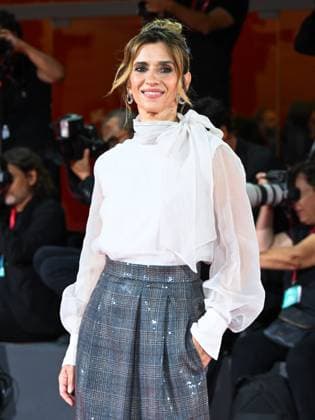 Venice, 82nd Venice International Film Festival 2025 - Evening 10. Red Carpet of the film Silent Friend . Pictured: Teresa Saponangelo  Copyright: xManuelexMangiarottix xipa-agency.netx xPoolxPhotoxEventsx06x IPA_Agency_IPA64232750