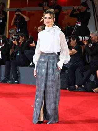 : Venice, 82nd Venice International Film Festival 2025 - Evening 10. Red Carpet of the film Silent Friend . Pictured: Teresa Saponangelo  - ZUMAp169 20250905_zea_p169_1169 Copyright: xManuelexMangiarottix