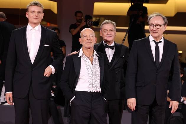 Silent Friend premiere at Venice Film Festival Johannes Hegemann, Martin Wuttke, Sylvester Groth and Rainer Bock Silent Friend premiere, 82nd Venice International Film Festival, Venice, Italy - 05 September 2025. CAP GOL GOL Venice Italy Copyright: xRickxGold CapitalxPicturesx