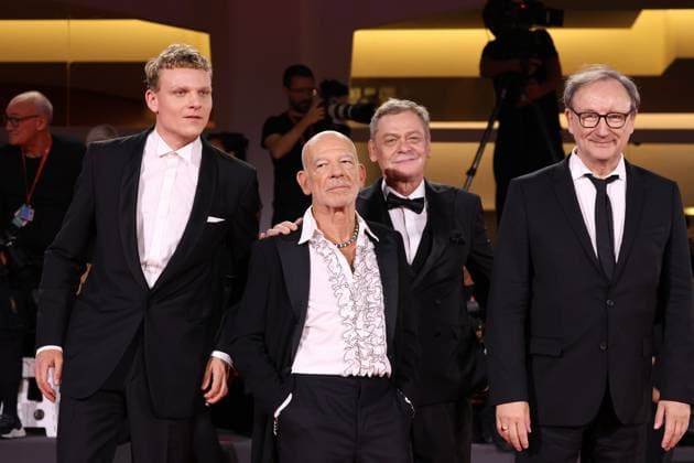 Silent Friend premiere at Venice Film Festival Johannes Hegemann, Martin Wuttke, Sylvester Groth and Rainer Bock Silent Friend premiere, 82nd Venice International Film Festival, Venice, Italy - 05 September 2025. CAP GOL GOL Venice Italy Copyright: xRickxGold CapitalxPicturesx