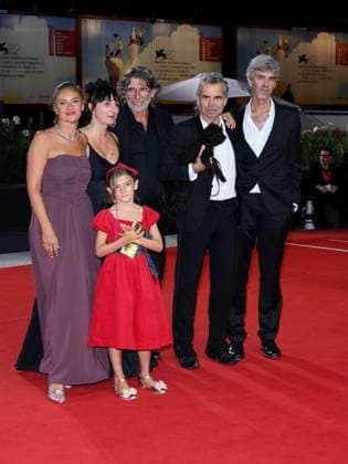 Venice, 82nd Venice International Film Festival 2025 - Evening 10 - Red Carpet for Piero Pelù s film Rumore Dentro (Pictured: Valentina Parigi, Franco Di Sarro, Piero Pelù, Francesco Fei, Pietro Fuccio)  Copyright: xAlbertoxTerenghi PoolxPhotoxEventsx06x xipa-agency.netx xPoolxPhotoxEventsx06x IPA_Agency_IPA64236803