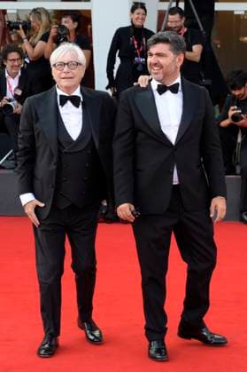 Nino D Angelo with son Toni D Angelo at the premiere of the documentary Nino 18 Giorni at the Biennale di Venezia 2025 82 Venice International Film Festival at the Palazzo del Cinema Venice, 05 09 2025 Foto:xA.xM.xTinghinox xFuturexImagex nino_5908