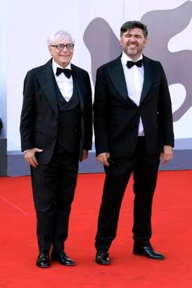 Nino D Angelo with son Toni D Angelo at the premiere of the documentary Nino 18 Giorni at the Biennale di Venezia 2025 82 Venice International Film Festival at the Palazzo del Cinema Venice, 05 09 2025 Foto:xA.xM.xTinghinox xFuturexImagex nino_5910
