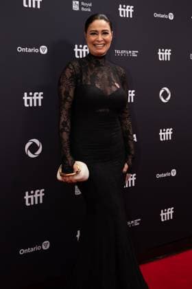 September 5, 2025, Toronto, Ontario, Canada: Yasmine Al Massri attends the red carpet for the Palestine 36 premiere during the 2025 Toronto International Film Festival at Roy Thomson Hall. on September 5, 2025 in Toronto, Canada. Toronto Canada - ZUMAe321 20250905_zea_e321_054 Copyright: xLeonardoxRamirezx